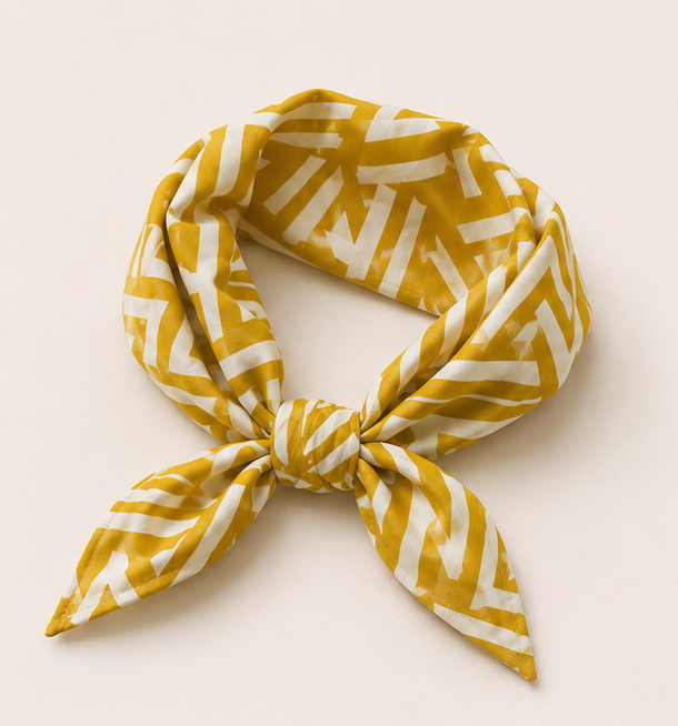 Yellow Geometry Bandana