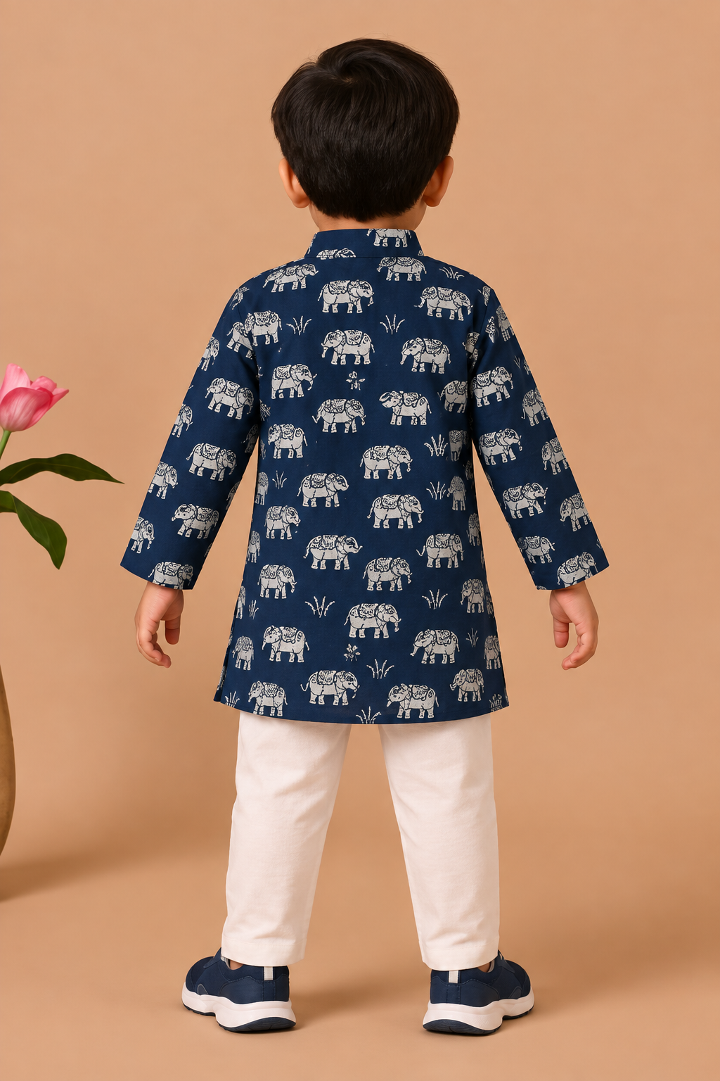 Indigo Elephant Kurta Pajama