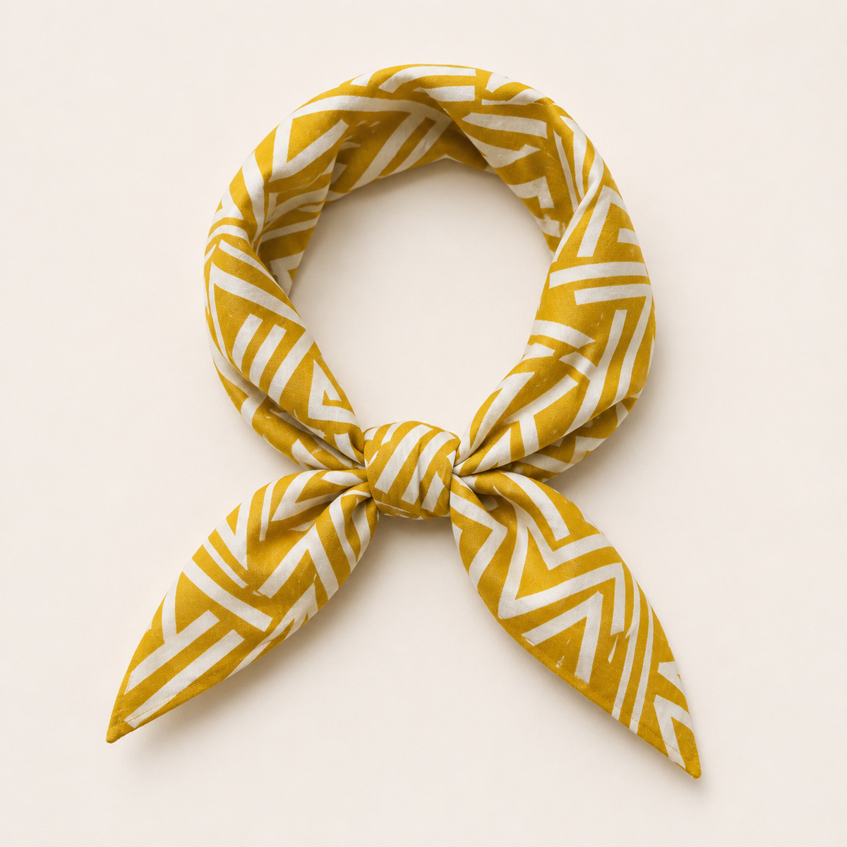 Yellow Geometry Bandana