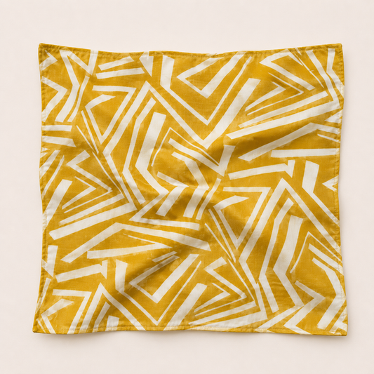 Yellow Geometry Bandana