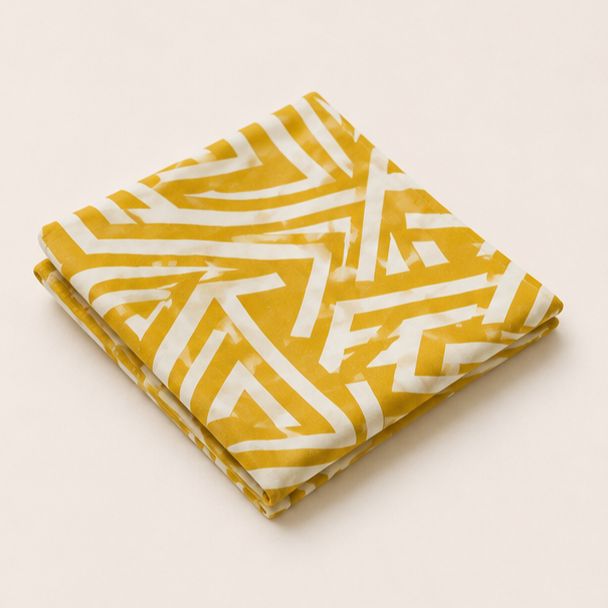 Yellow Geometry Bandana